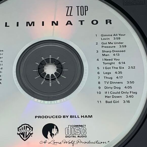 ZZ Top Afterburner and Eliminator CDs 80's Rock Warner Bros. Tested/Works - Picture 9 of 11